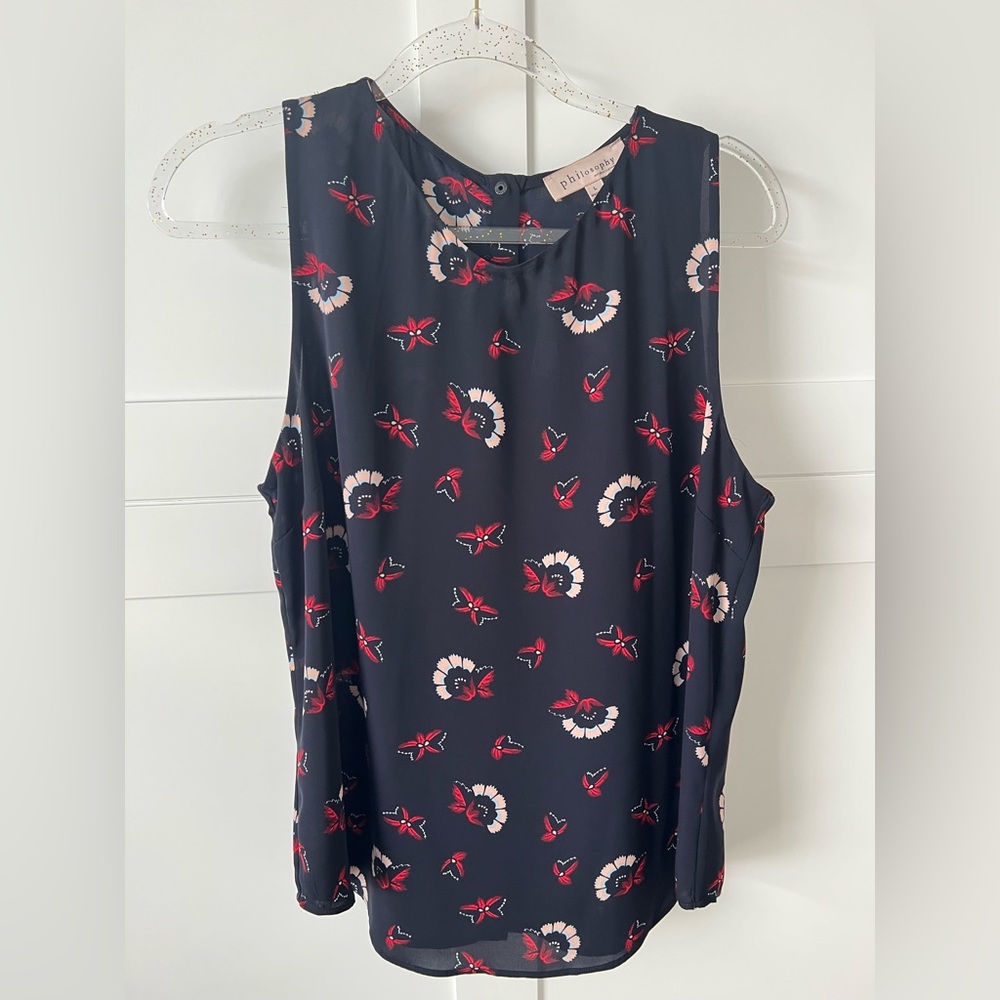 Philosophy Sleeveless Large Blouse